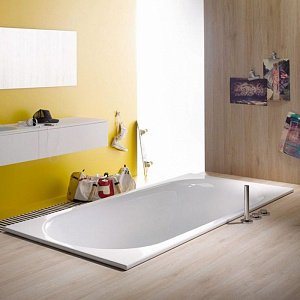 Ванна стальная Bette Comodo 170*75*45 BetteGlasur® Plus, с шумоизоляцией, перелив сзади